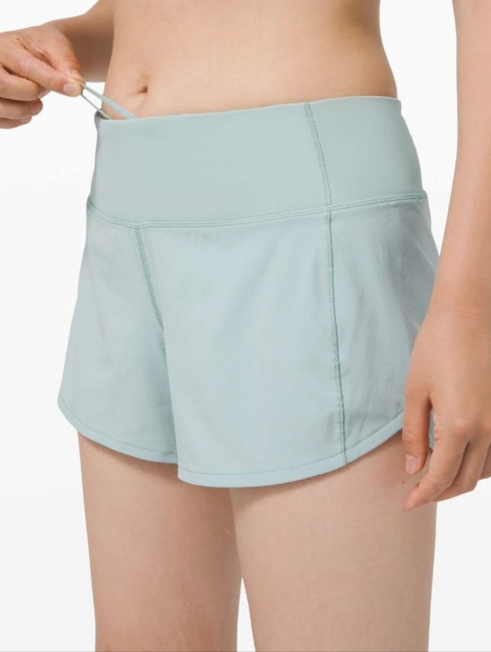 Lululemon Speed Up Short Long 4" Hazy Jade? EUC